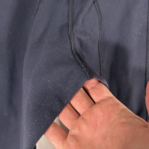 Lululemon Pants Women's 34 Navy Blue Pull On Stretchy Pockets Pleated - Picture 10 of 11